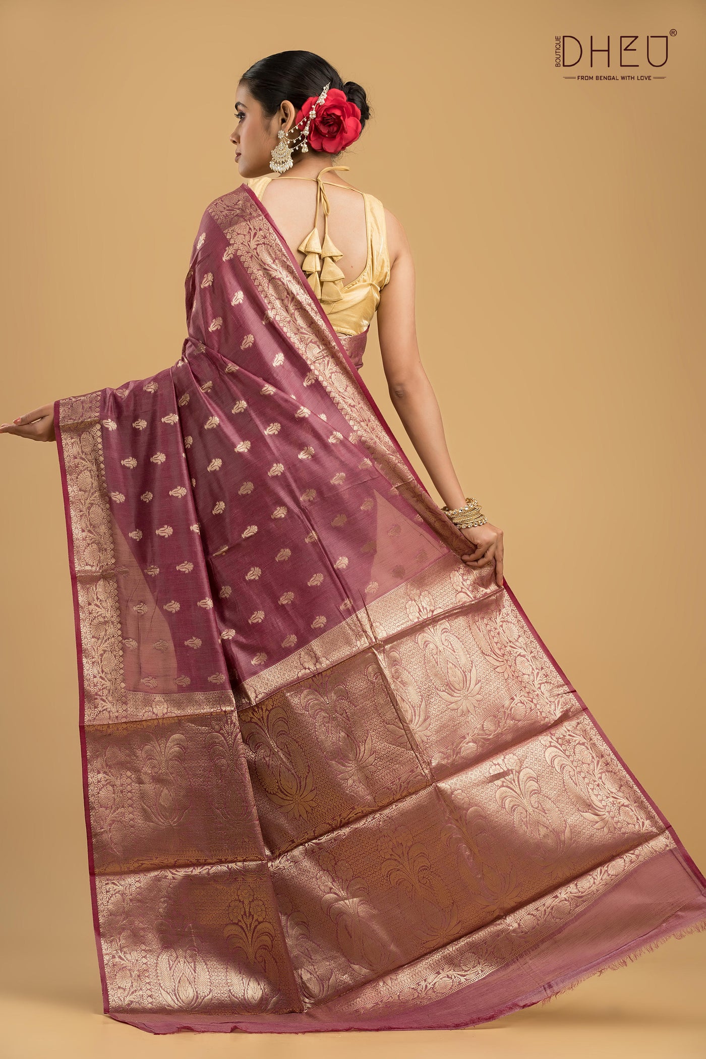 Designer Muga Silk Saree