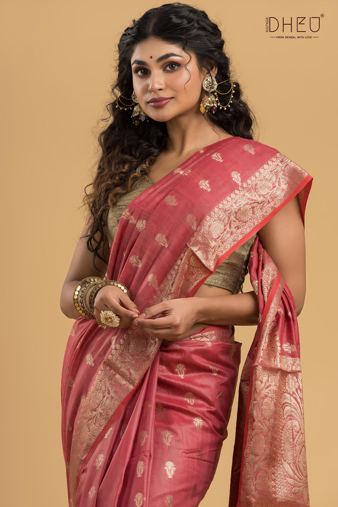 Designer Muga Silk Saree