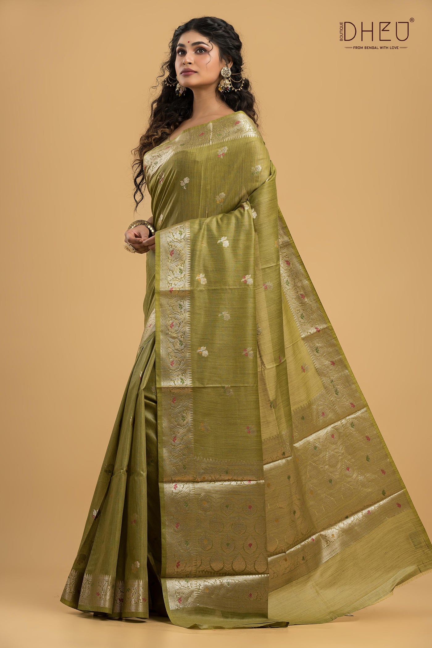 Minakari Muga Silk Saree