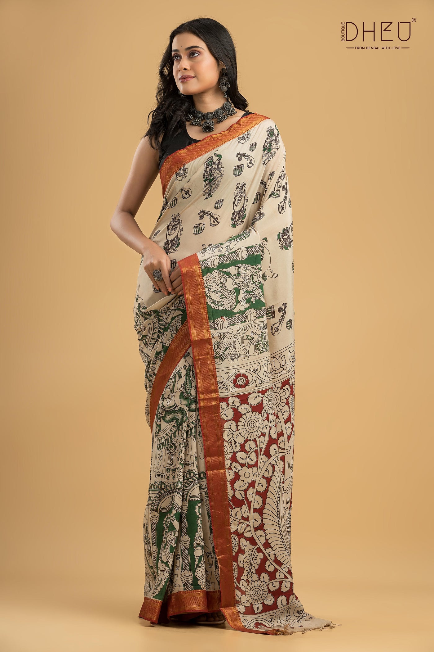 Exclusive Kalamkari Cotton Silk Saree