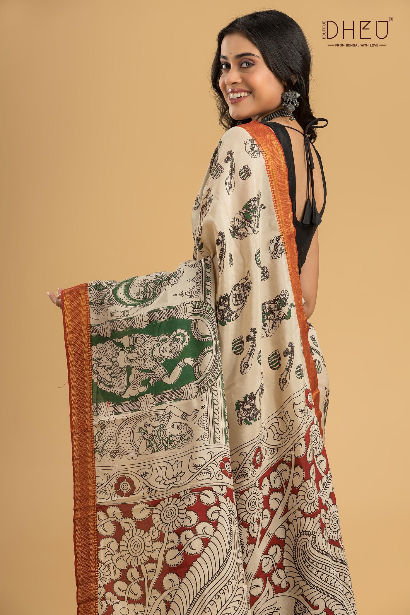 Exclusive Kalamkari Cotton Silk Saree