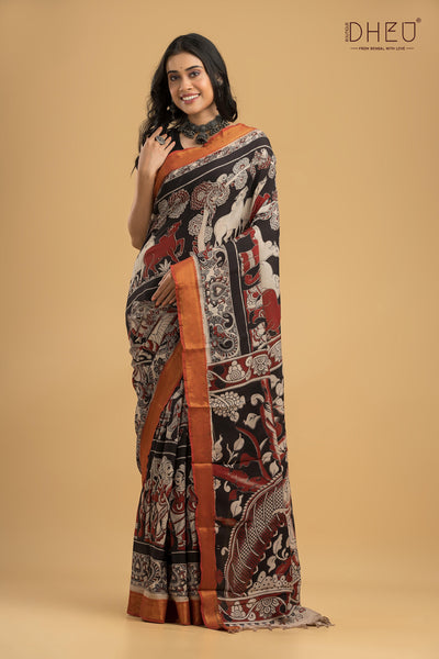 Exclusive Kalamkari Cotton Silk Saree