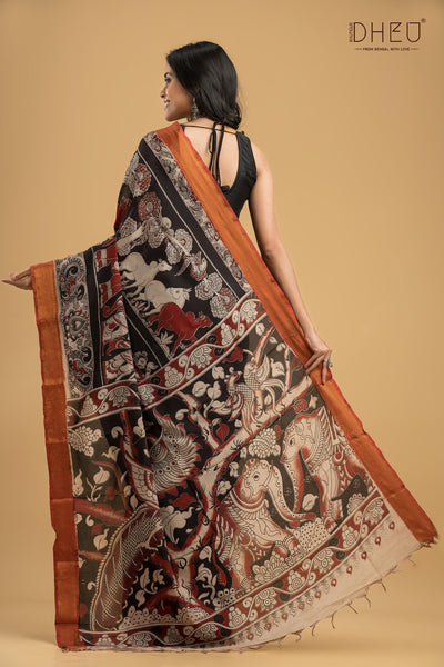 Exclusive Kalamkari Cotton Silk Saree