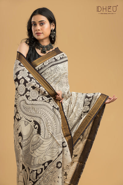 Exclusive Kalamkari Cotton Silk Saree