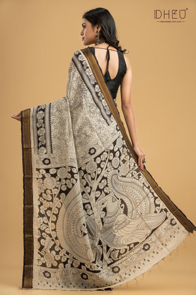 Exclusive Kalamkari Cotton Silk Saree