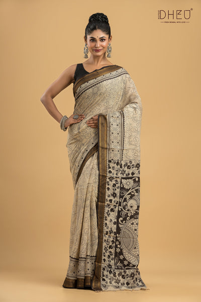 Exclusive Kalamkari Cotton Silk Saree