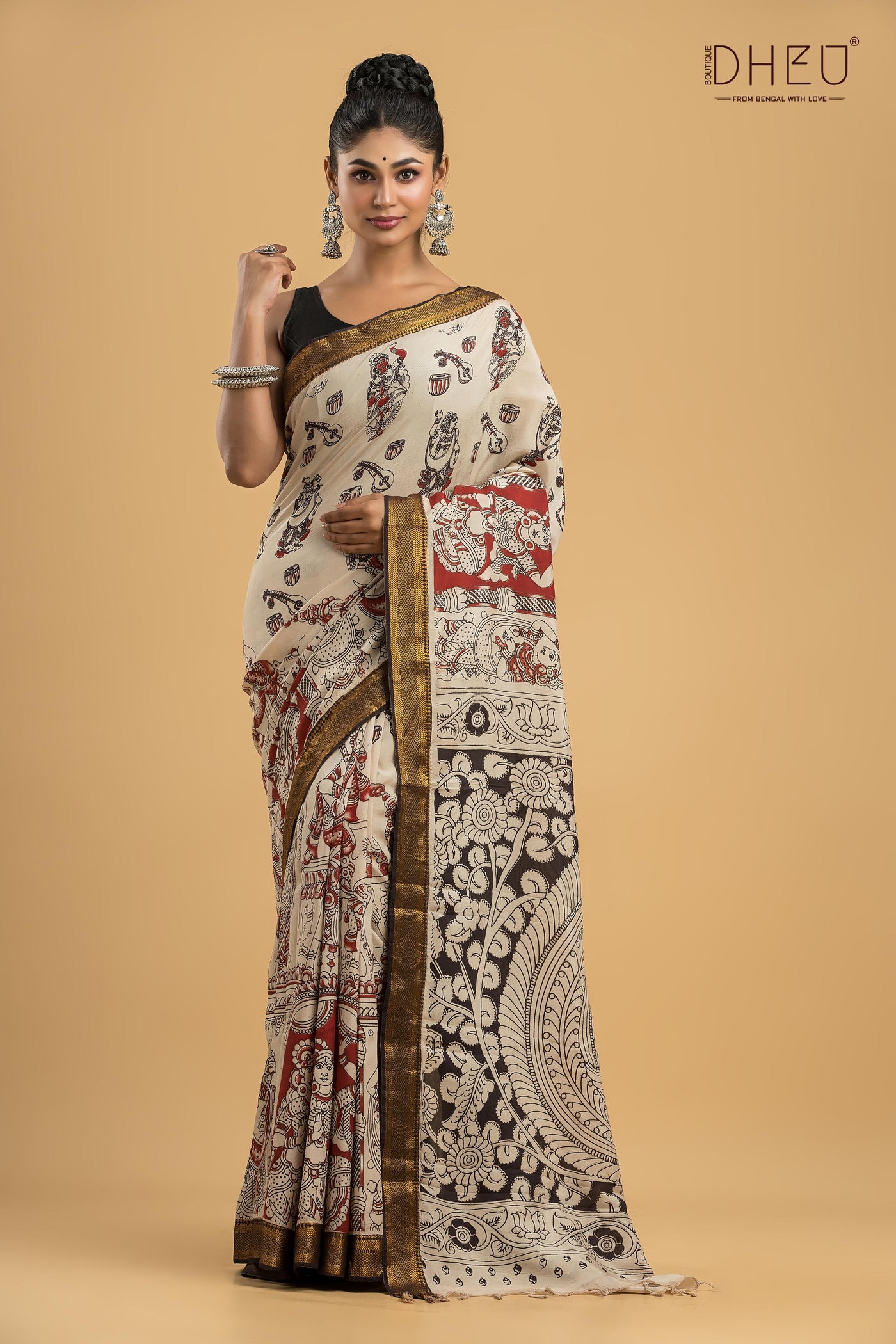 Exclusive Kalamkari Cotton Silk Saree