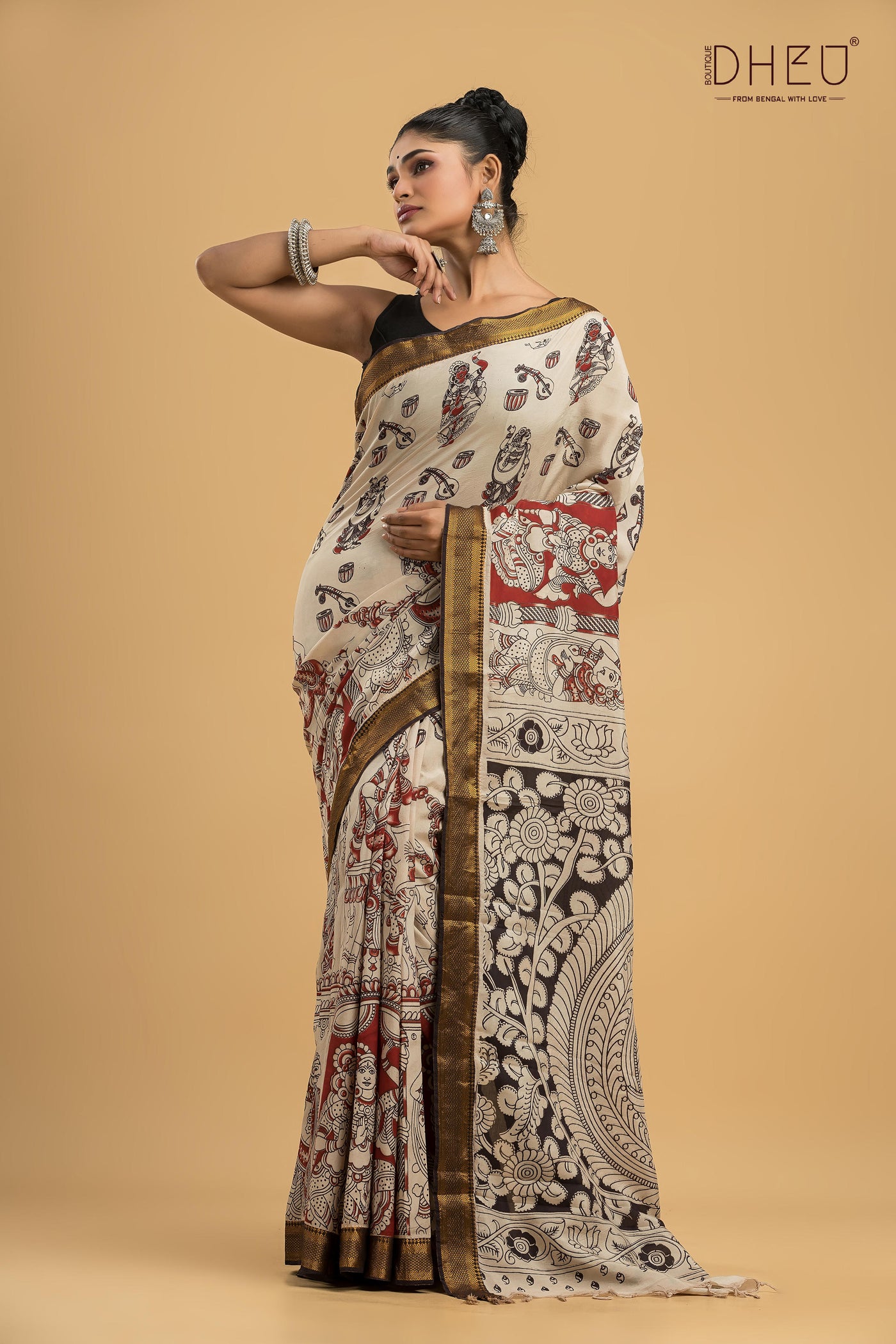 Exclusive Kalamkari Cotton Silk Saree