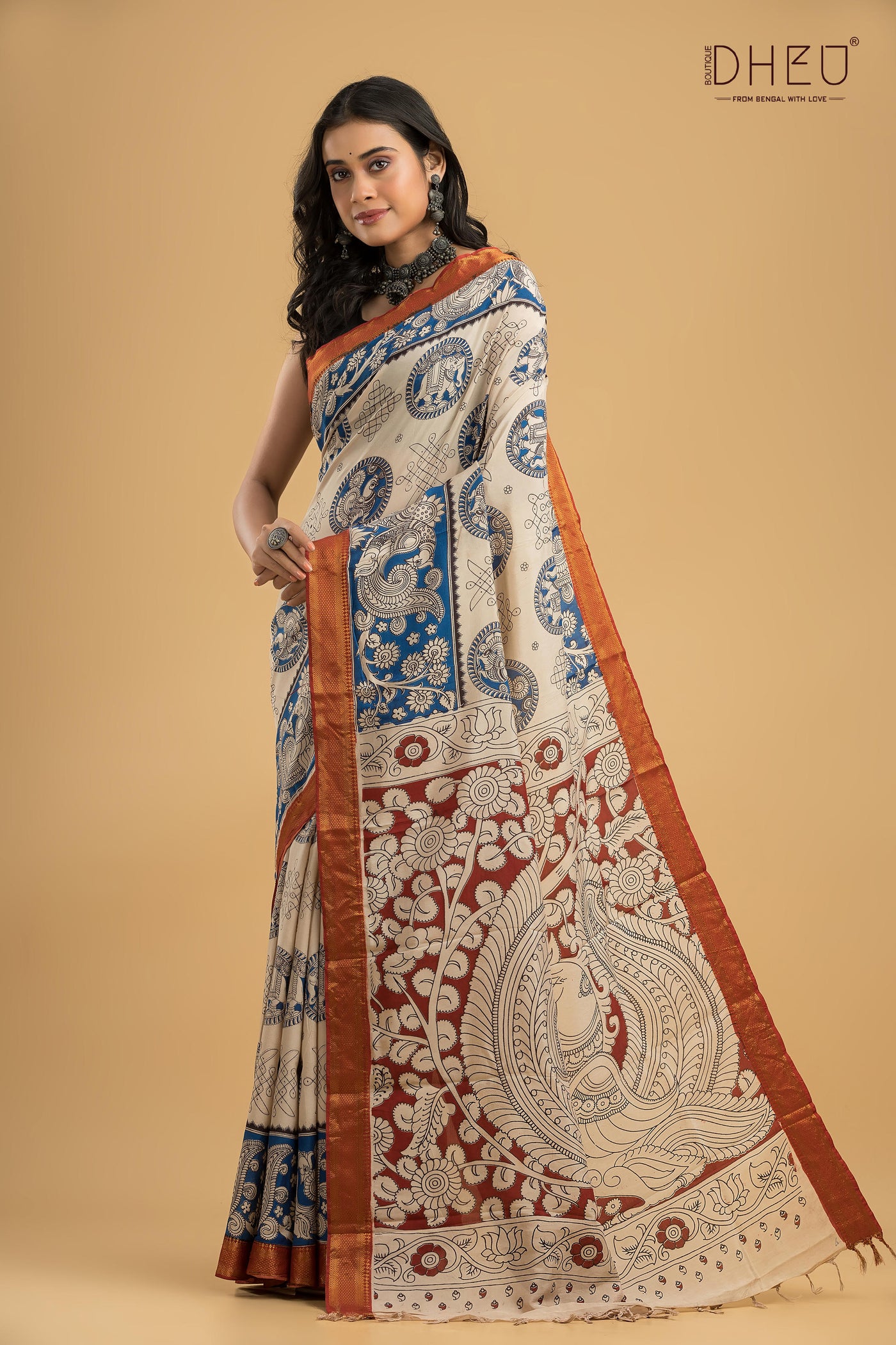 Exclusive Kalamkari Cotton Silk Saree