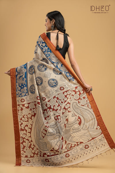 Exclusive Kalamkari Cotton Silk Saree