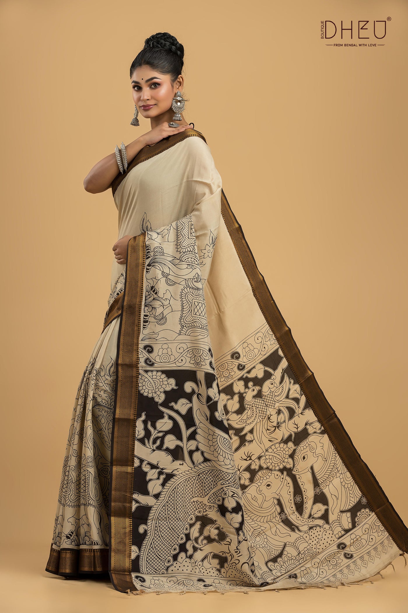 Exclusive Kalamkari Cotton Silk Saree