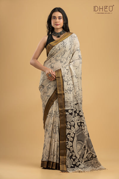 Exclusive Kalamkari Cotton Silk Saree