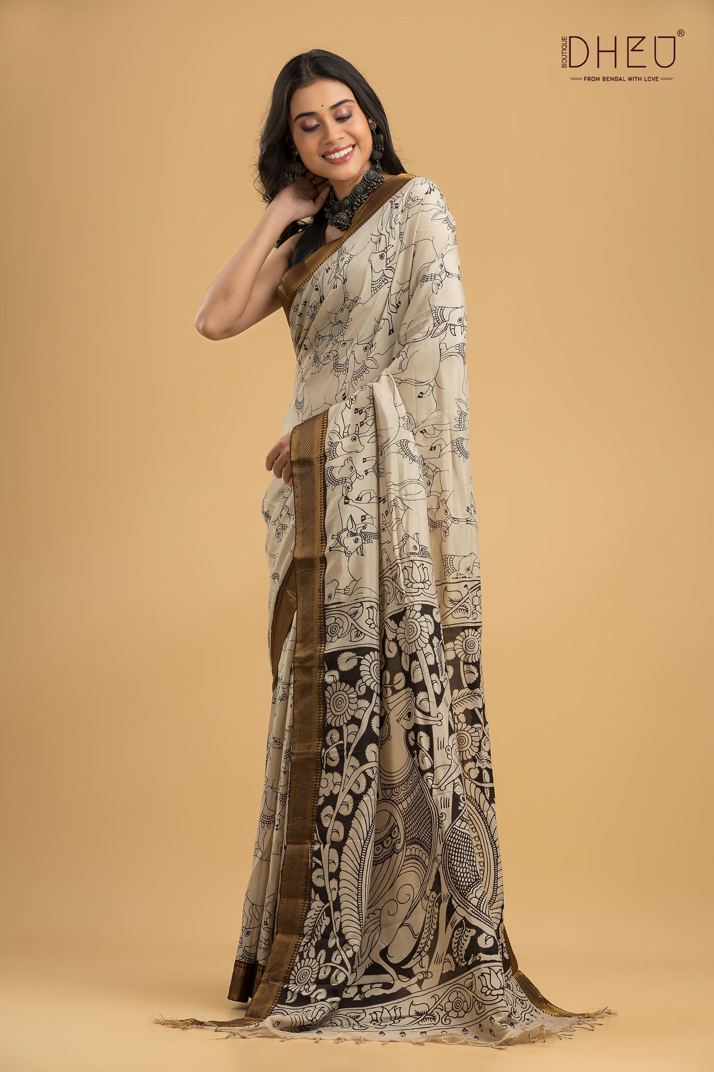 Exclusive Kalamkari Cotton Silk Saree