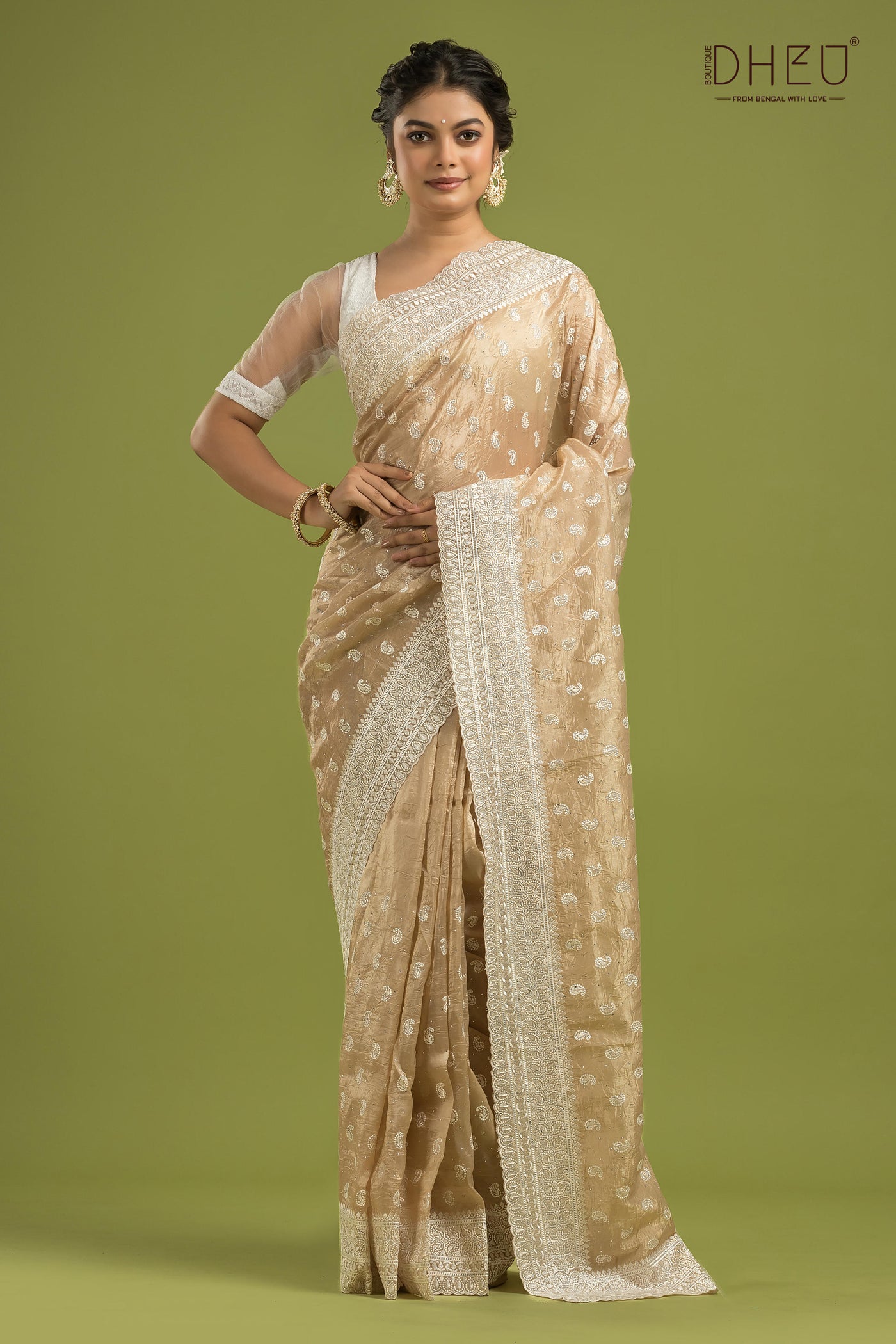 Exclusive Designer Organza Saree