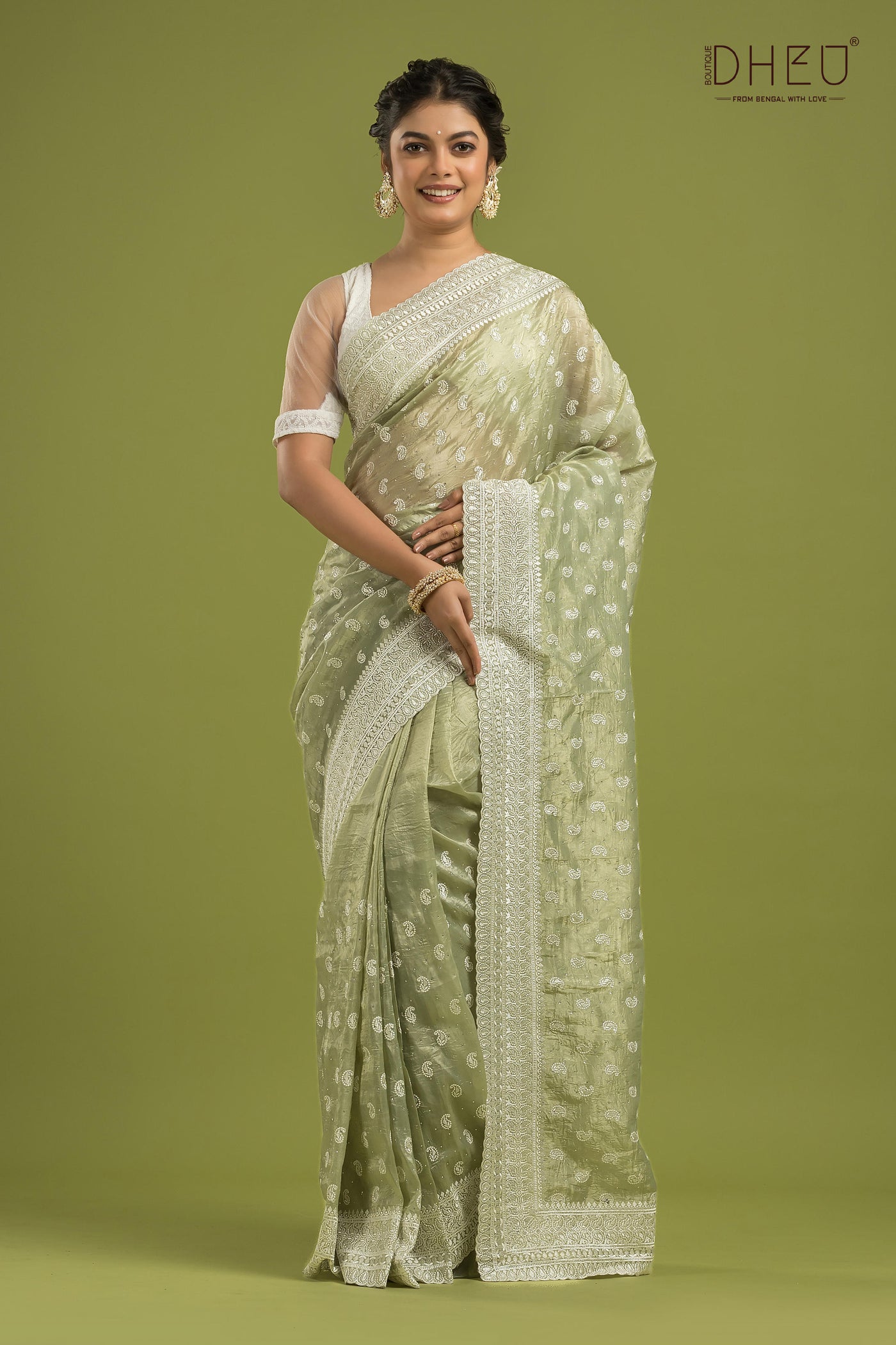 Exclusive Designer Organza Saree