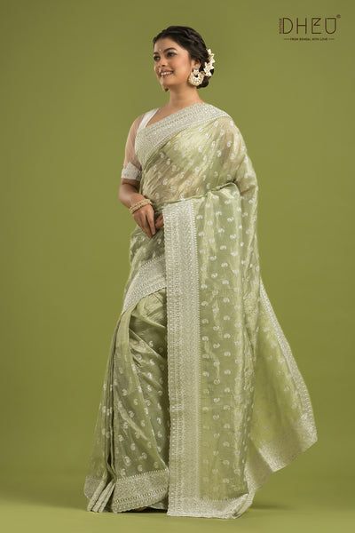 Exclusive Designer Organza Saree