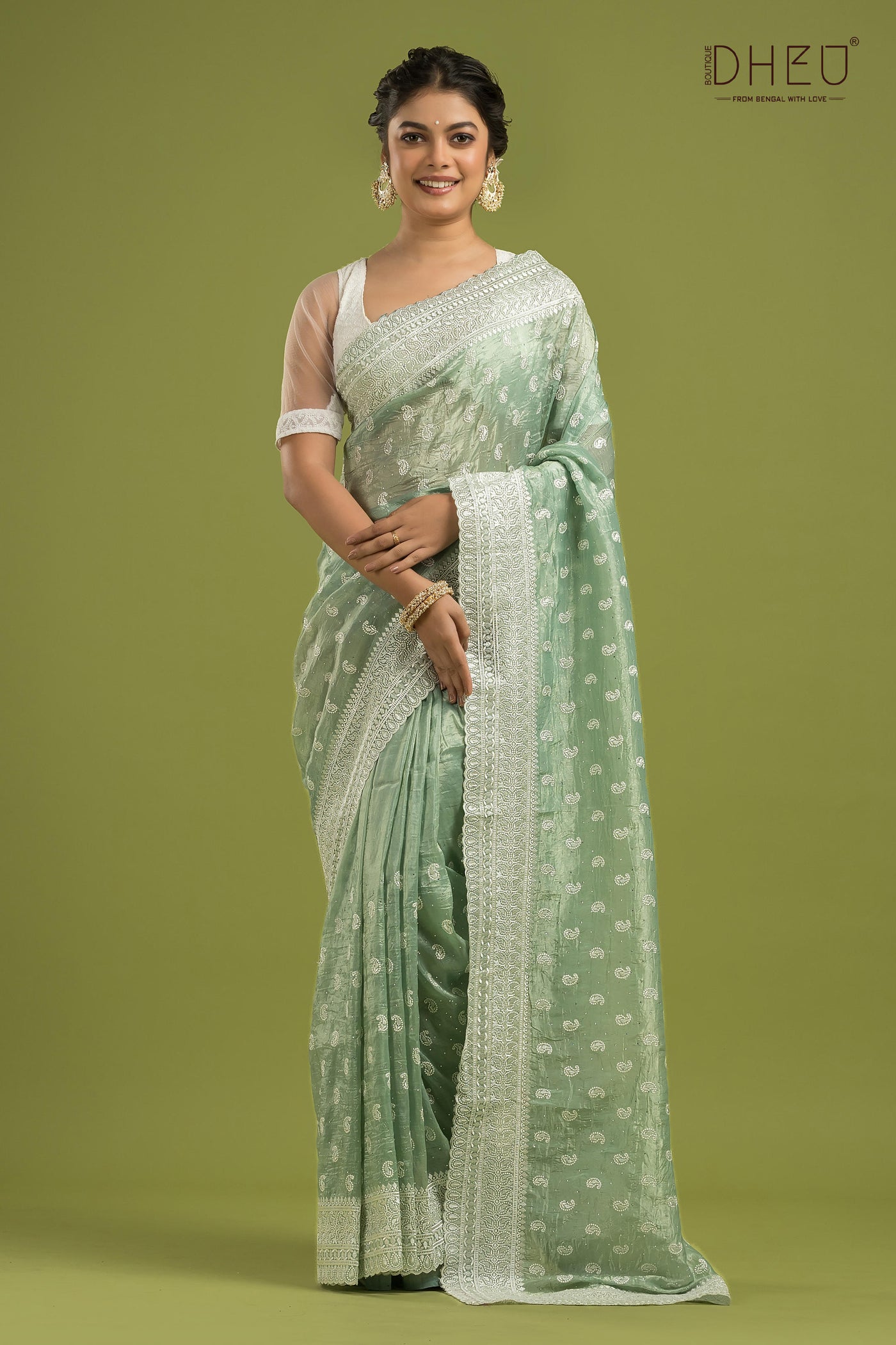 Exclusive Designer Organza Saree