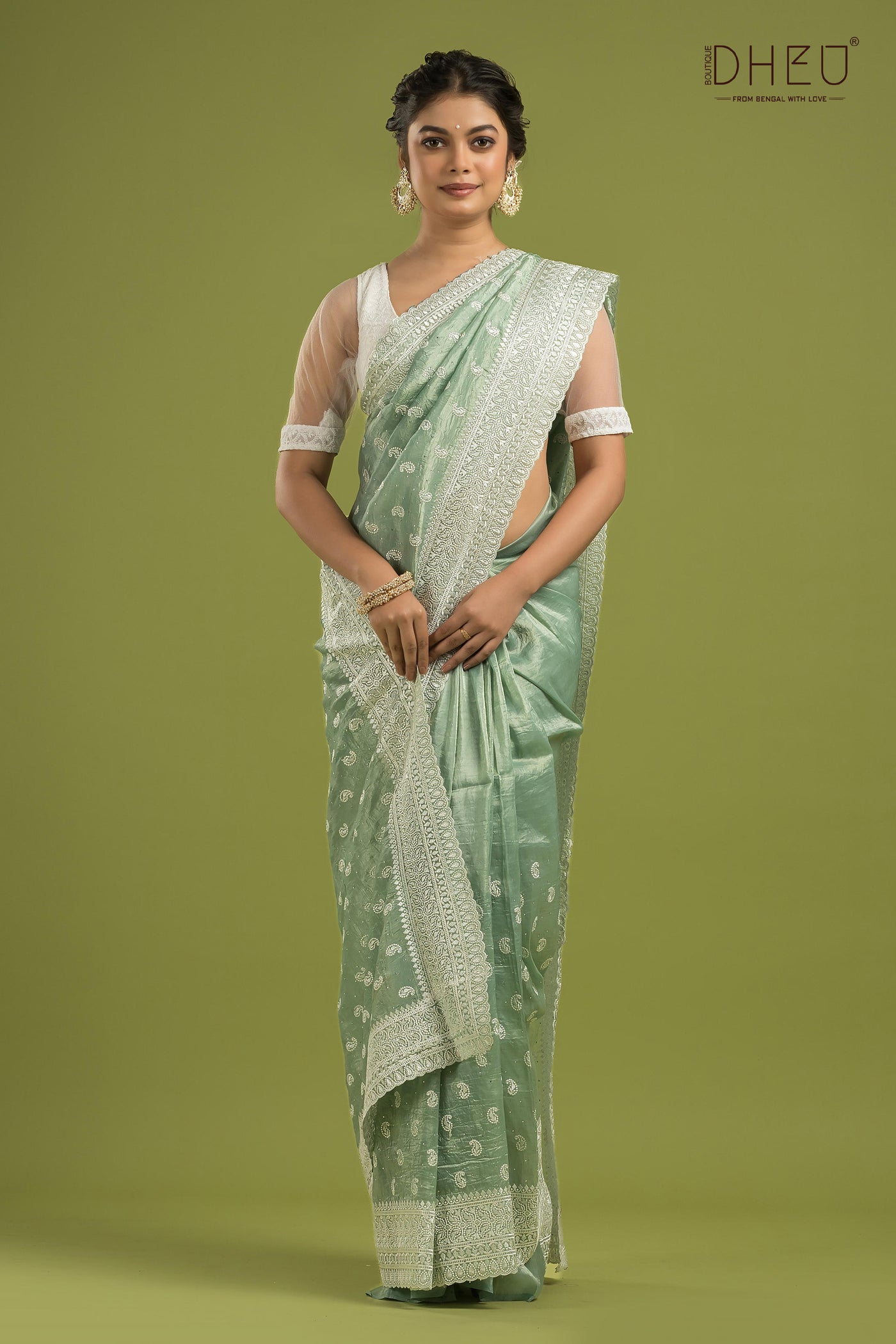 Exclusive Designer Organza Saree