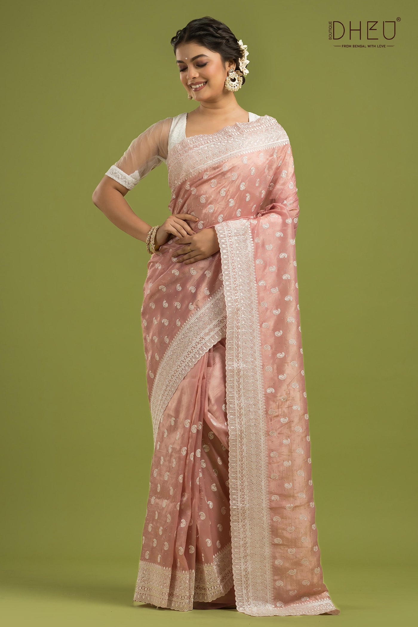 Exclusive Designer Organza Saree