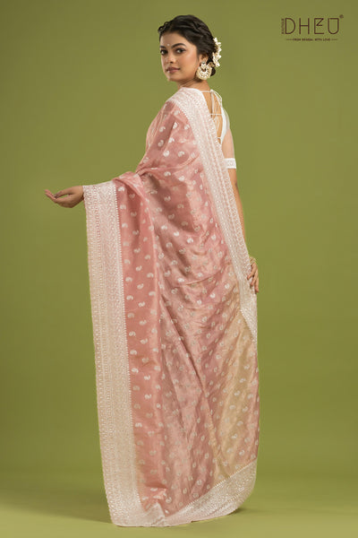 Exclusive Designer Organza Saree