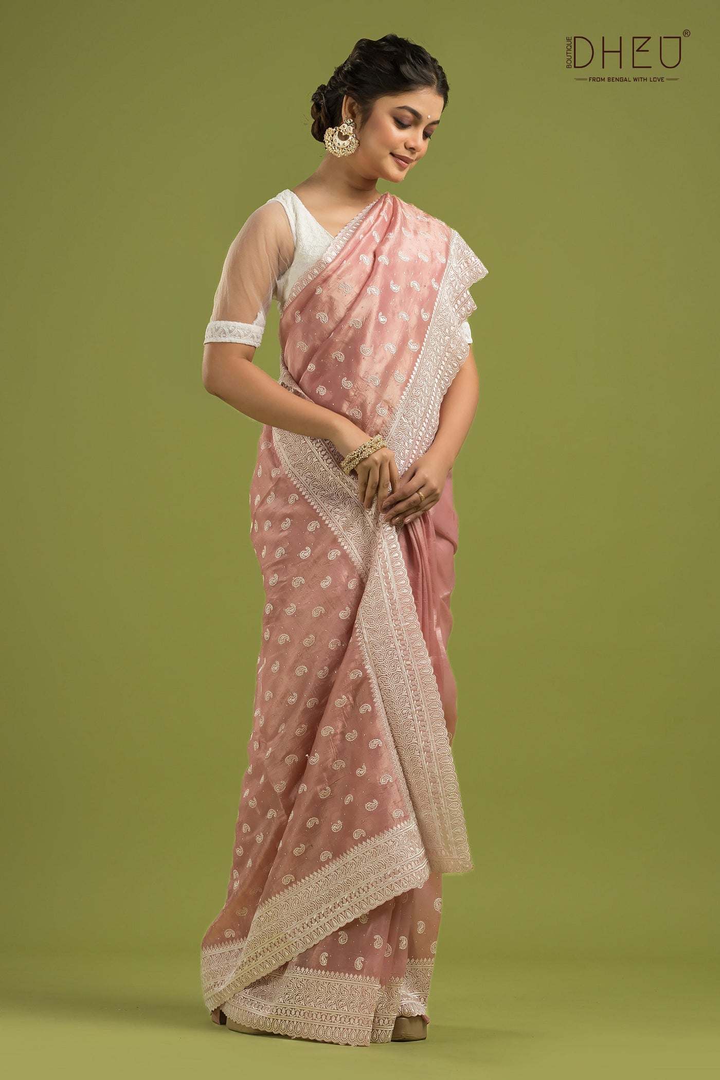 Exclusive Designer Organza Saree