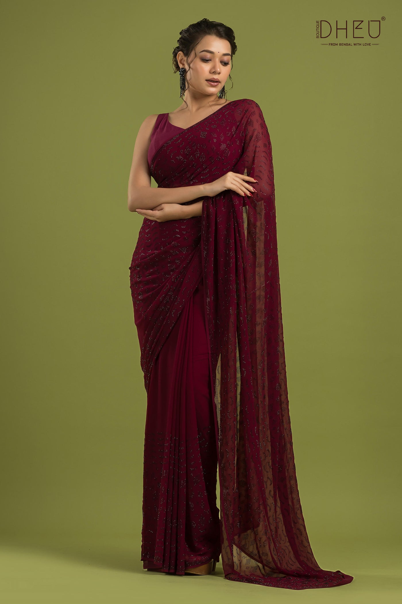 Exclusive Designer Chiffon Saree