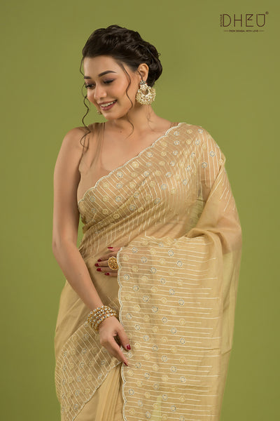 Exclusive Designer Organza Saree