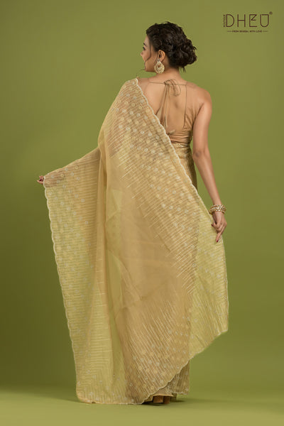 Exclusive Designer Organza Saree