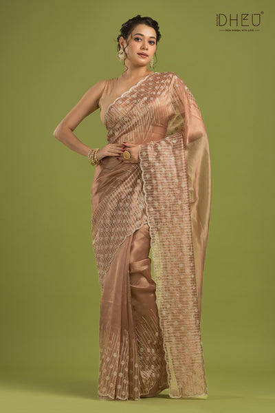 Exclusive Designer Organza Saree