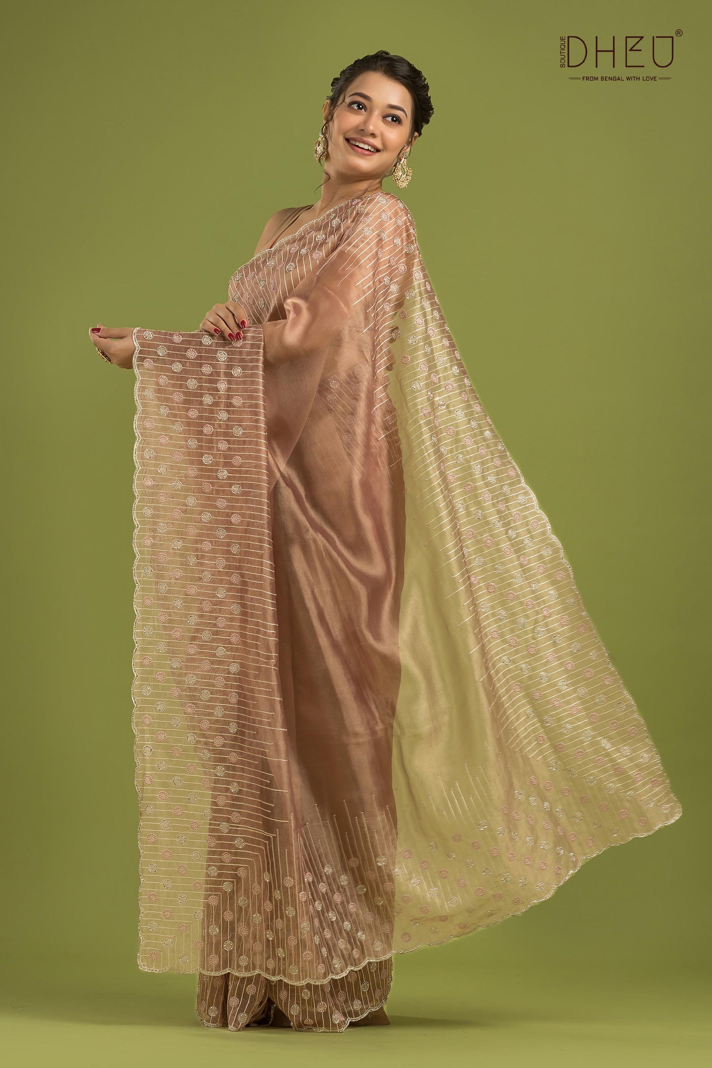 Exclusive Designer Organza Saree