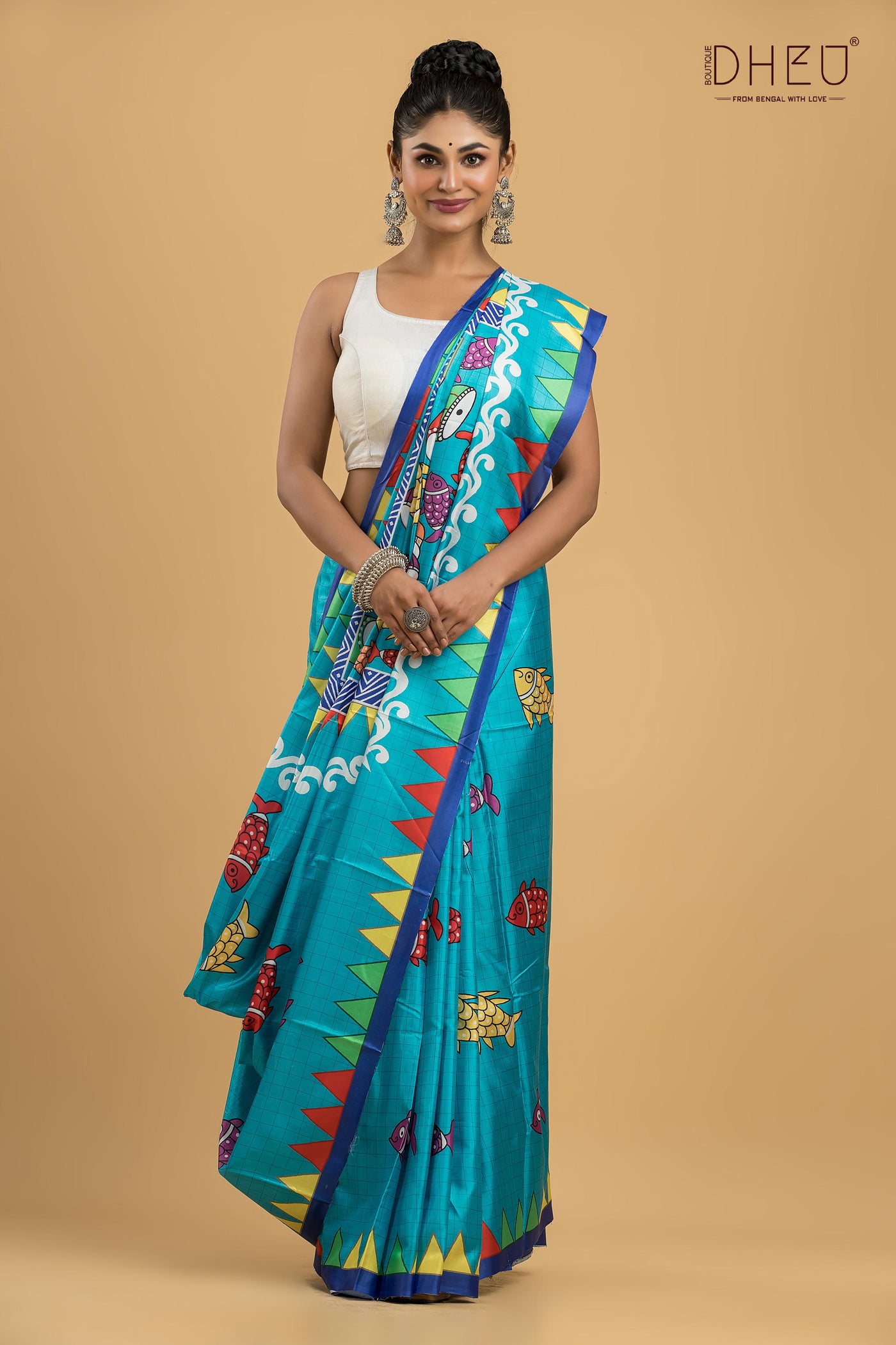 Digital Printed Silk Saree