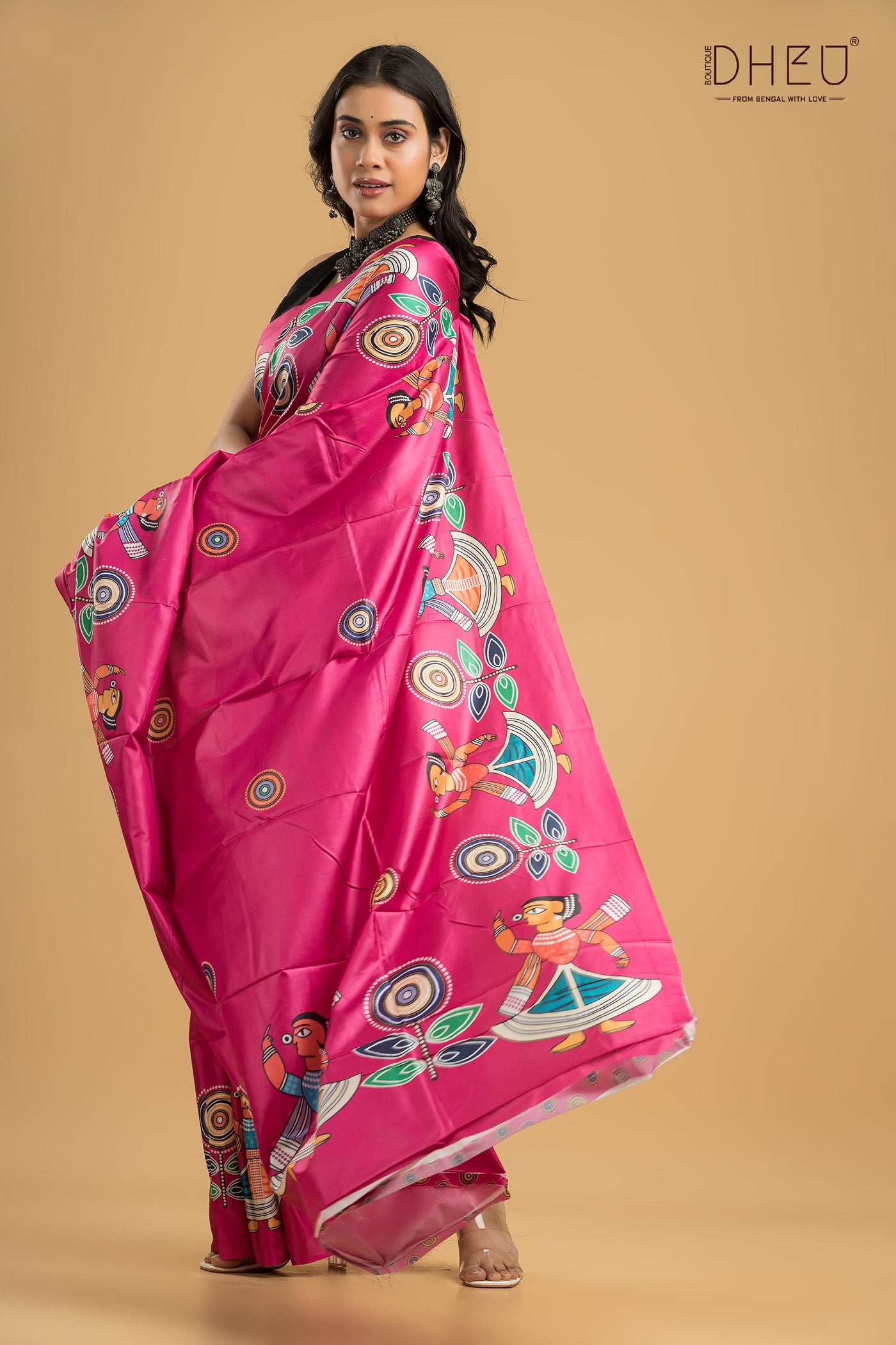 Digital Printed Silk Saree