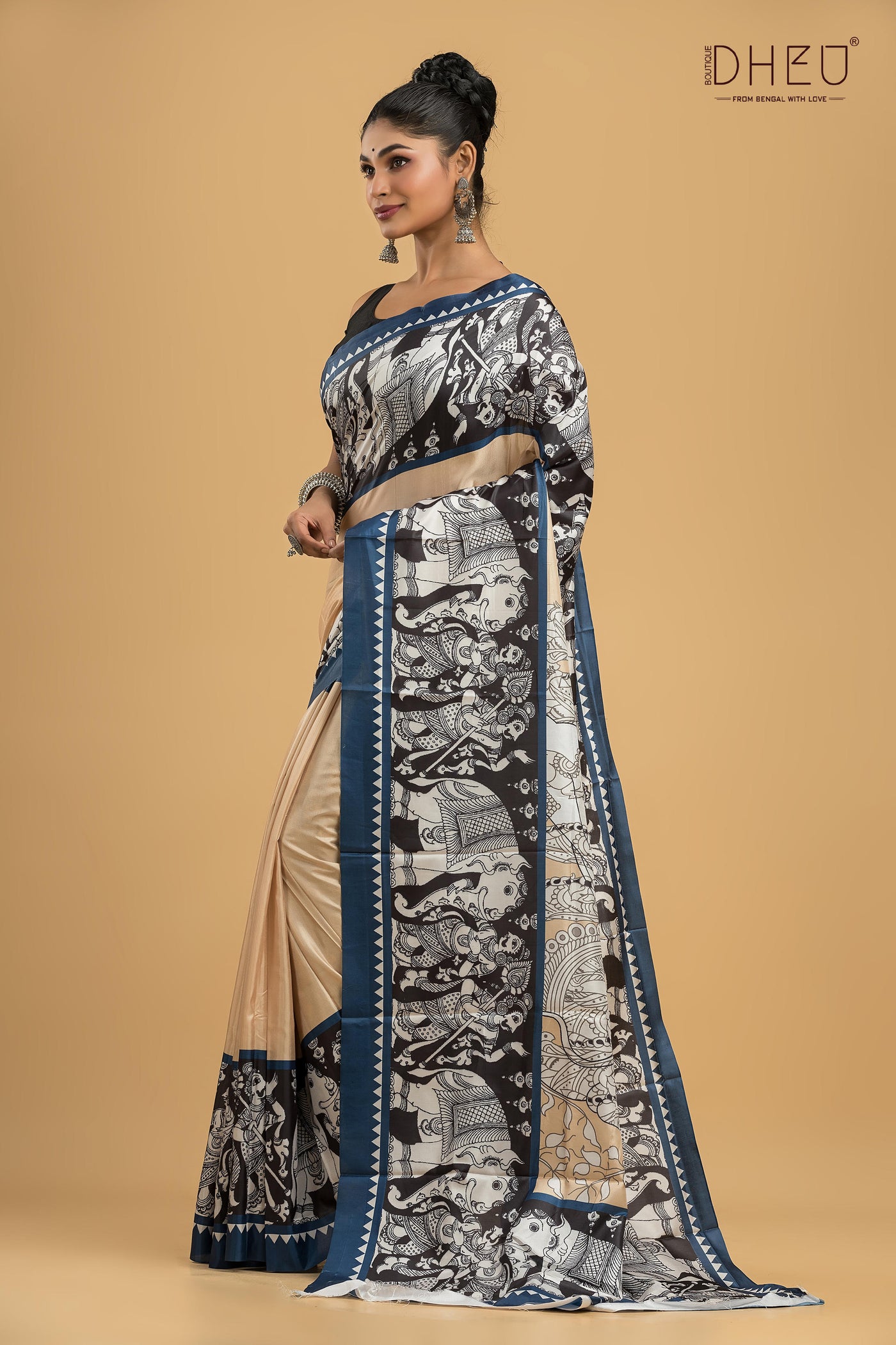 Digital Printed Silk Saree