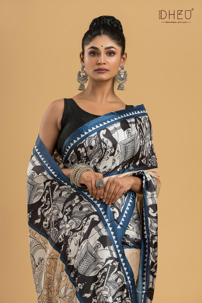 Digital Printed Silk Saree