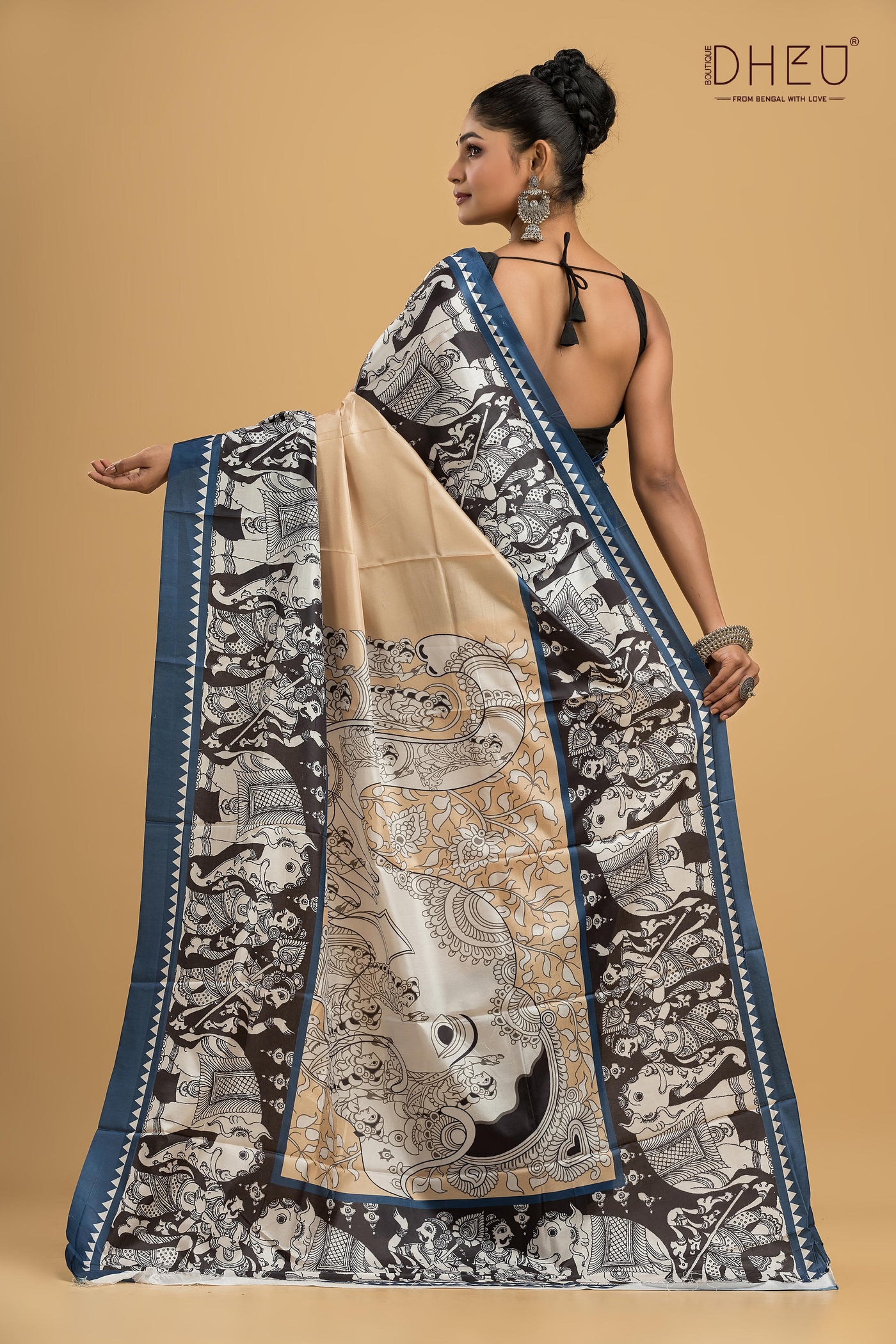 Digital Printed Silk Saree