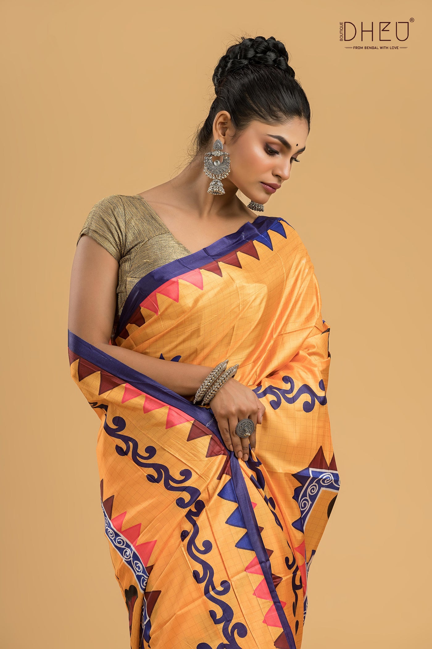 Digital Printed Silk Saree