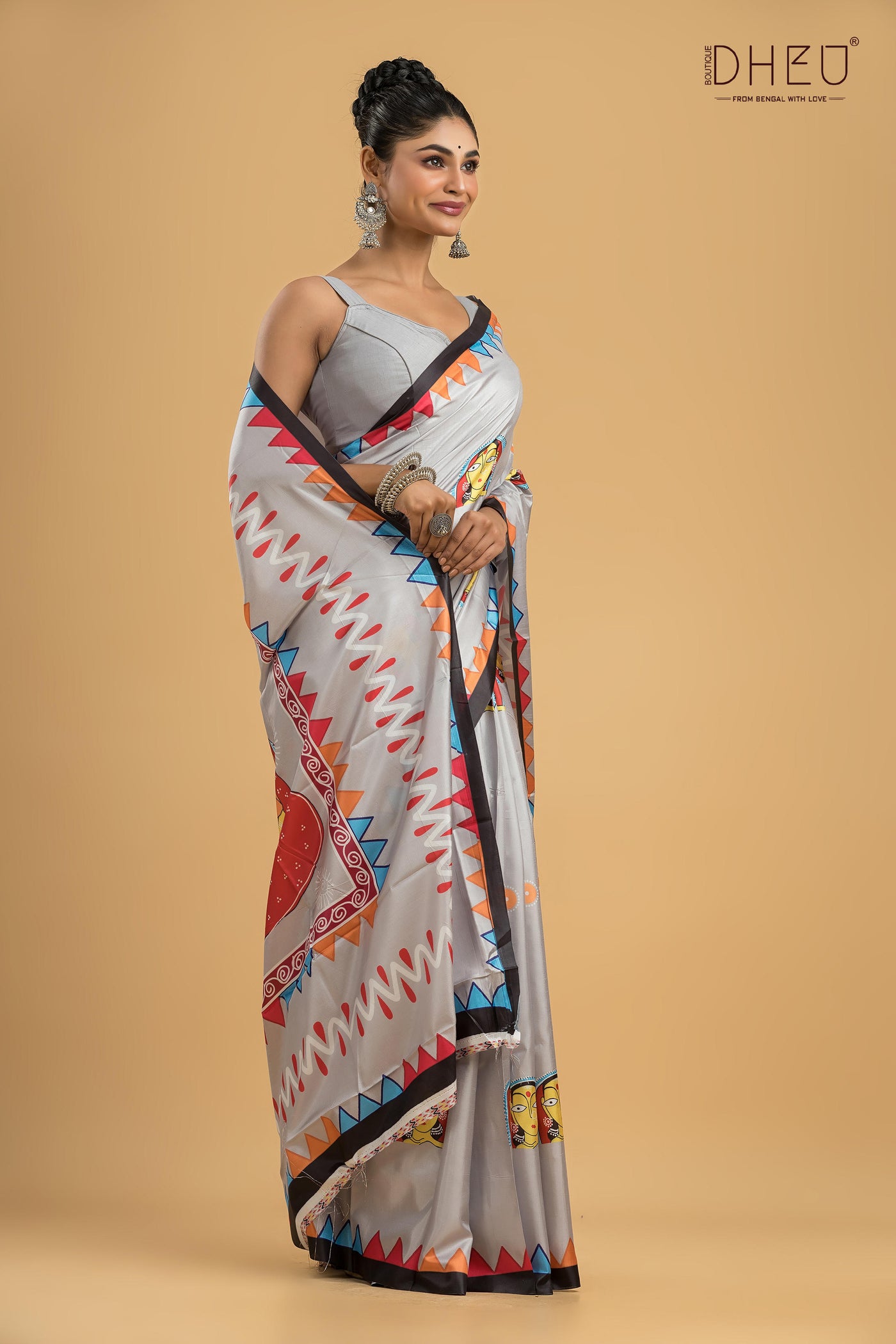 Digital Printed Silk Saree