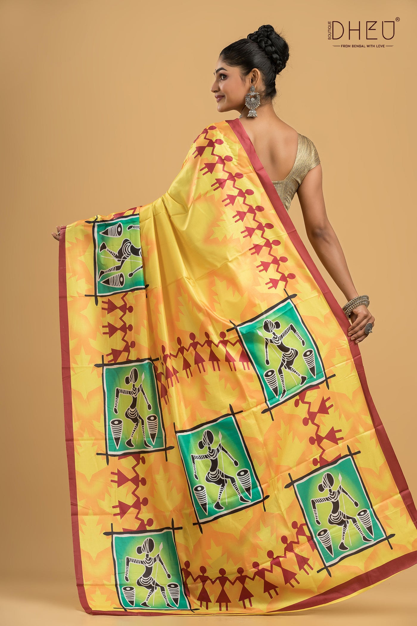 Digital Printed Silk Saree