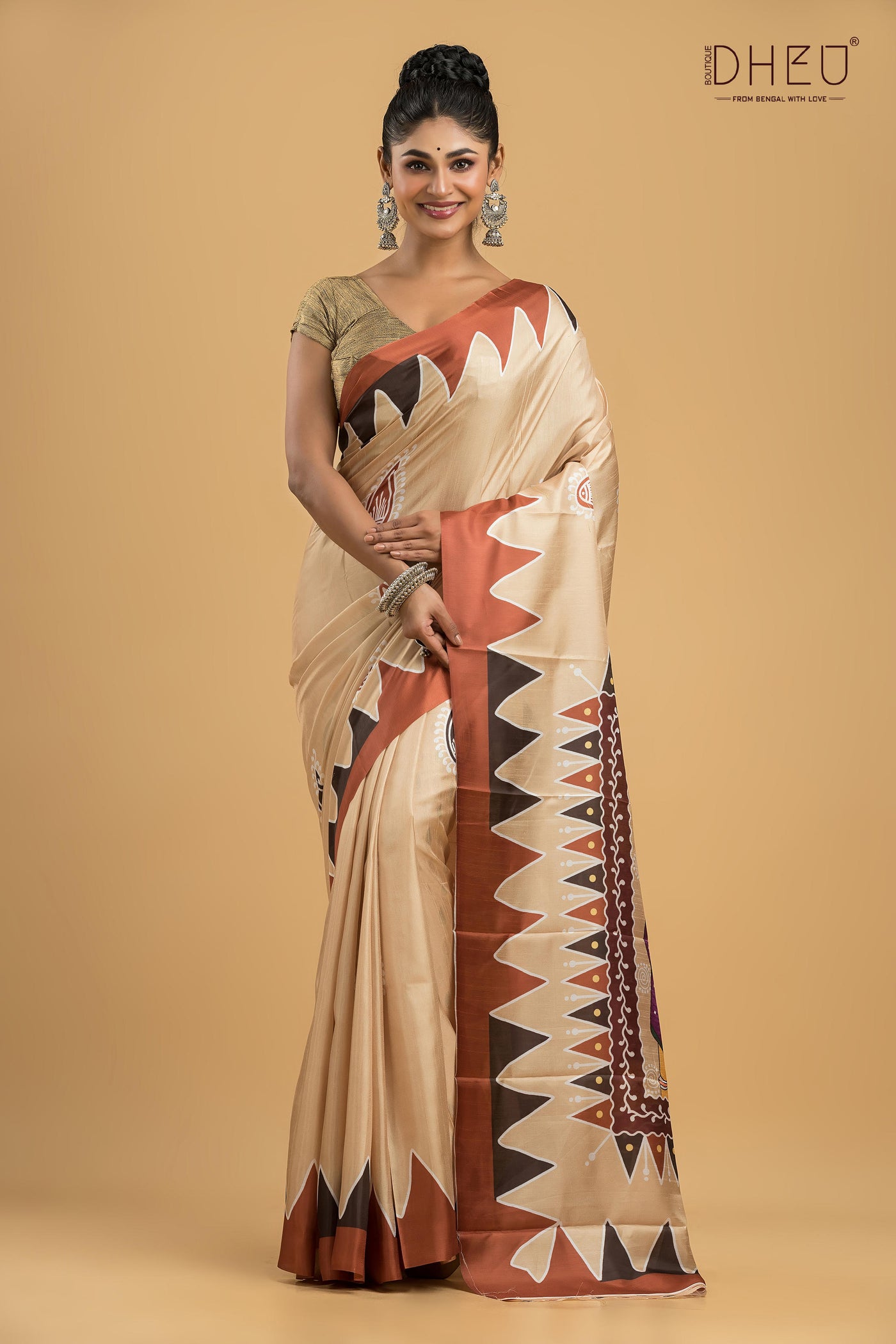 Digital Printed Silk Saree