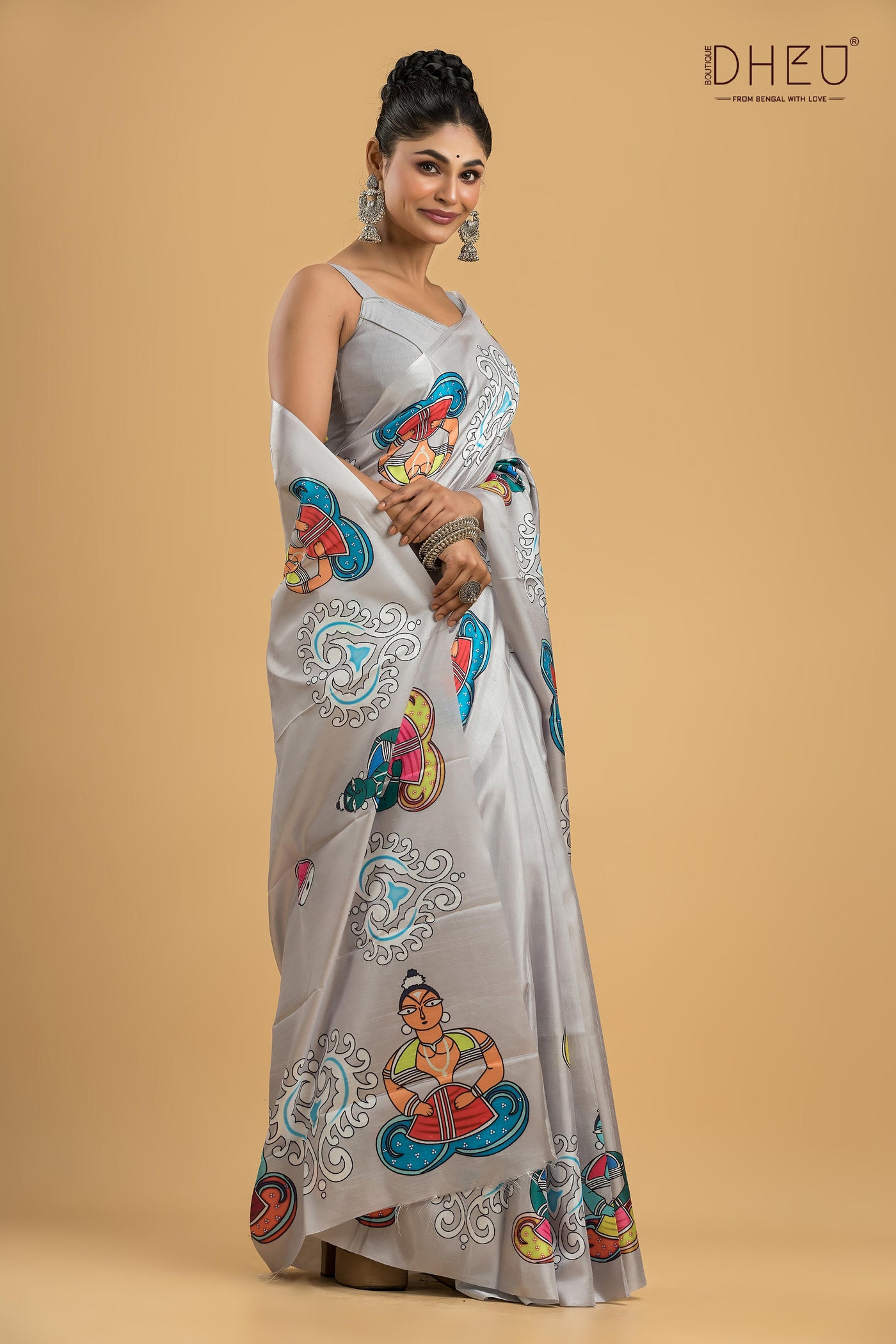 Digital Printed Silk Saree