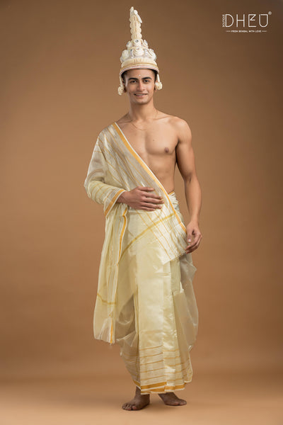 Groom's Silk Jor With Dhoti