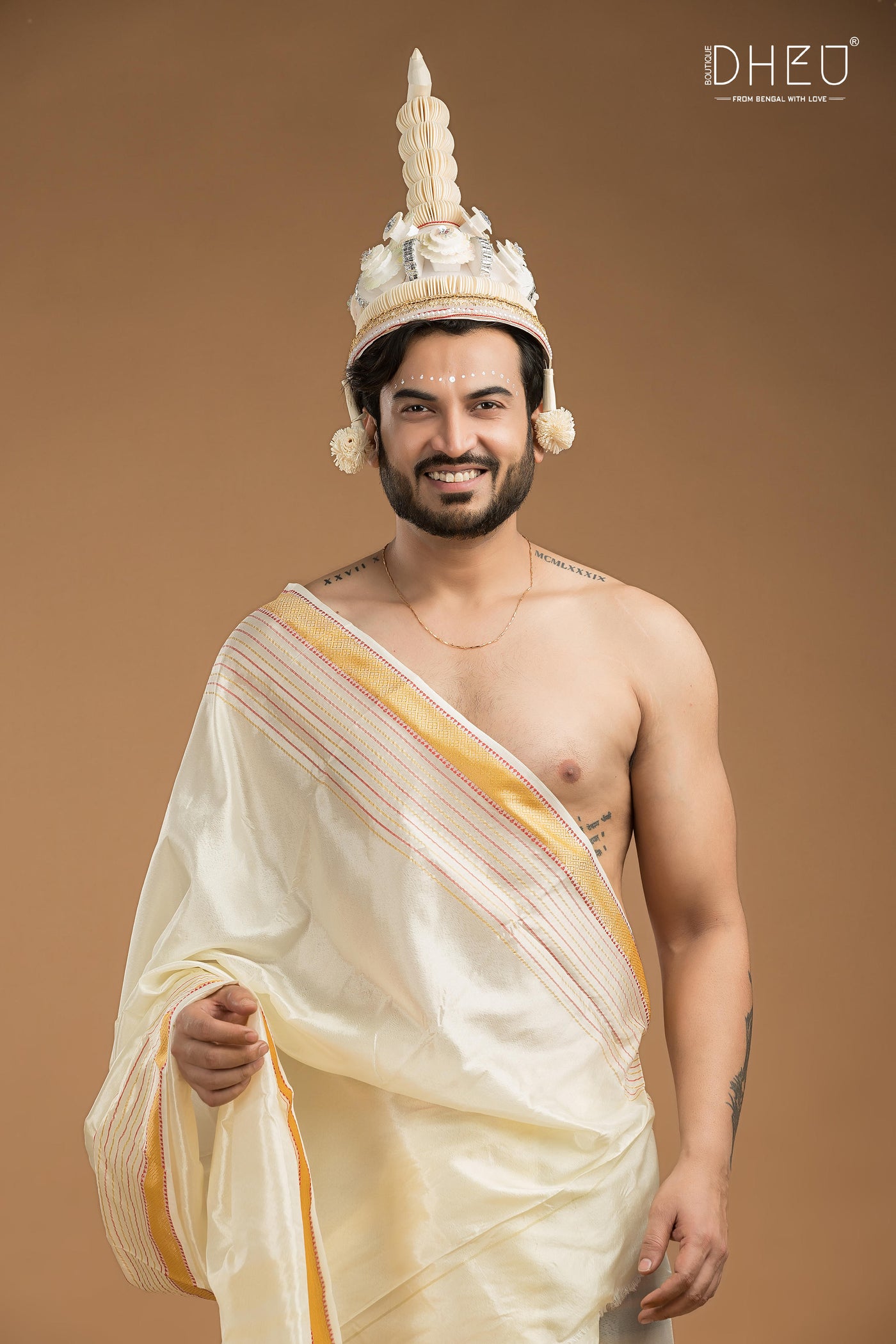 Groom's Silk Jor With Dhoti