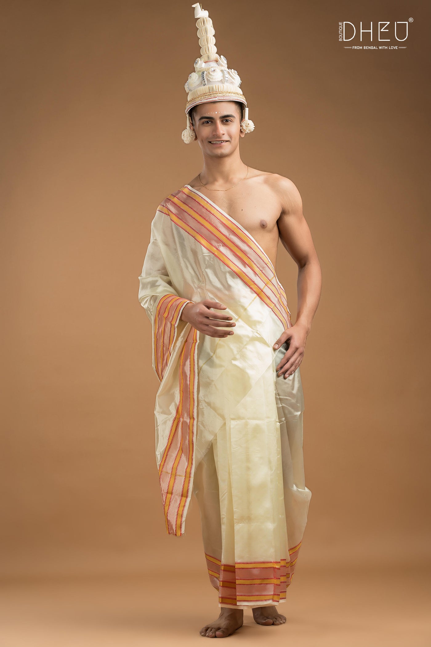 Groom's Silk Jor With Dhoti