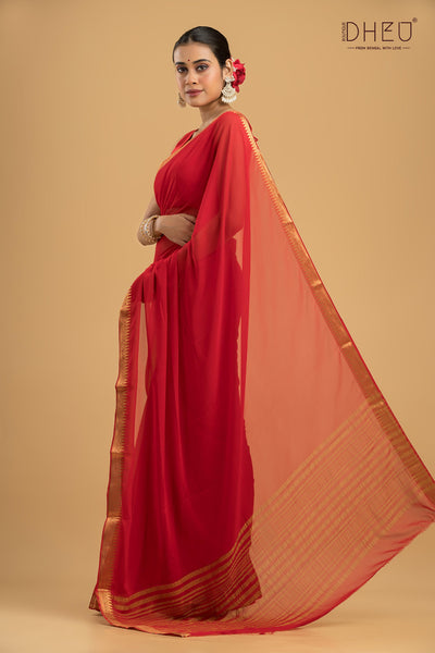 Exclusive Chiffon Silk Saree