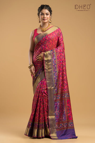 Exclusive Designer Patola Silk Saree