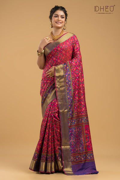 Exclusive Designer Patola Silk Saree