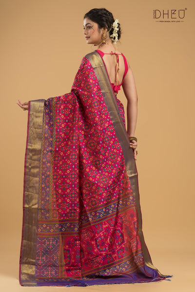 Exclusive Designer Patola Silk Saree