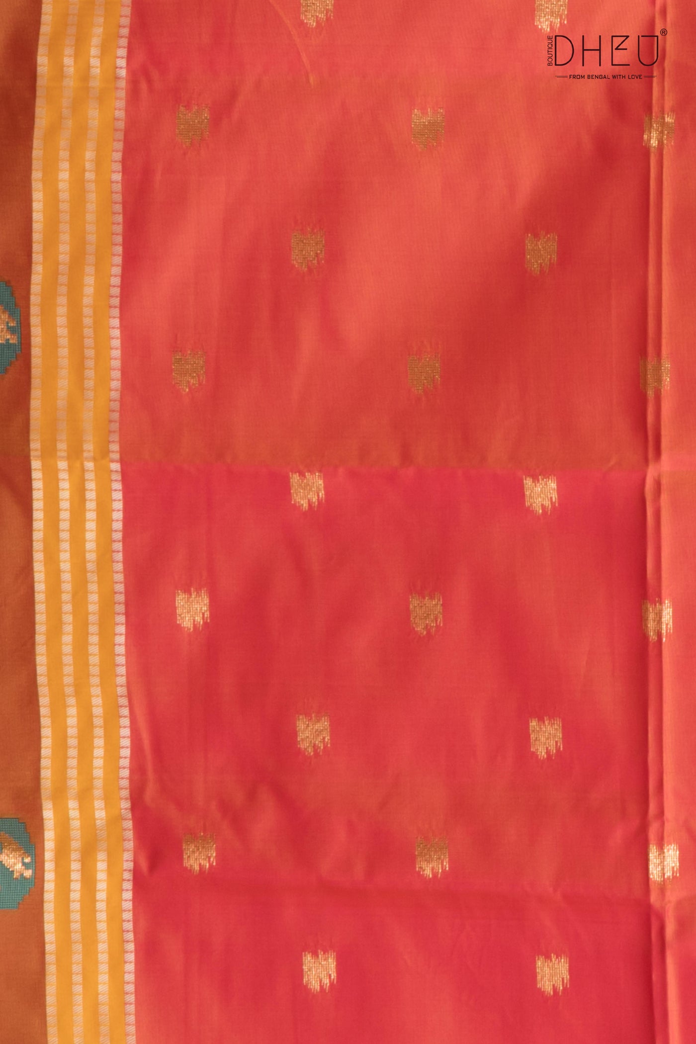 Designer Aam Buti Semi Katan Silk Saree