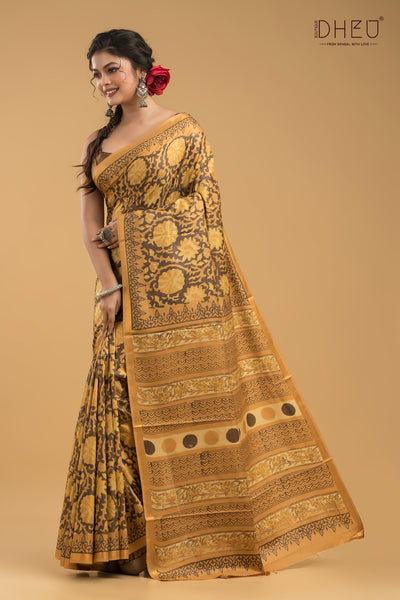 Exclusive Chanderi Multani Silk Saree