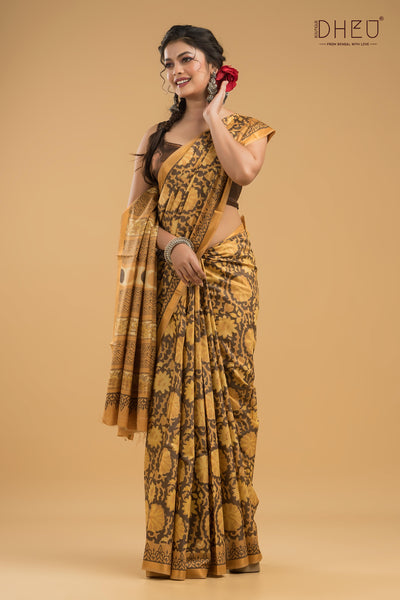 Exclusive Chanderi Multani Silk Saree